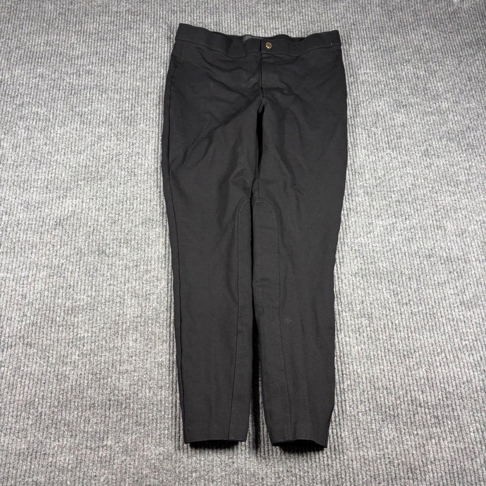 J.Crew Pants Womens 10 Pixie Pant Black Skinny Leg Side Zip Trousers